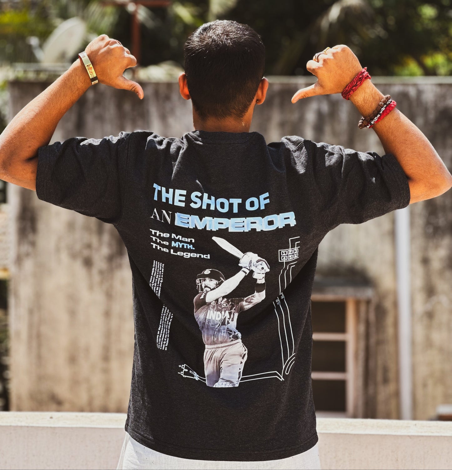 Shot of an Emperor – Oversized T-Shirt (Charcoal Grey)