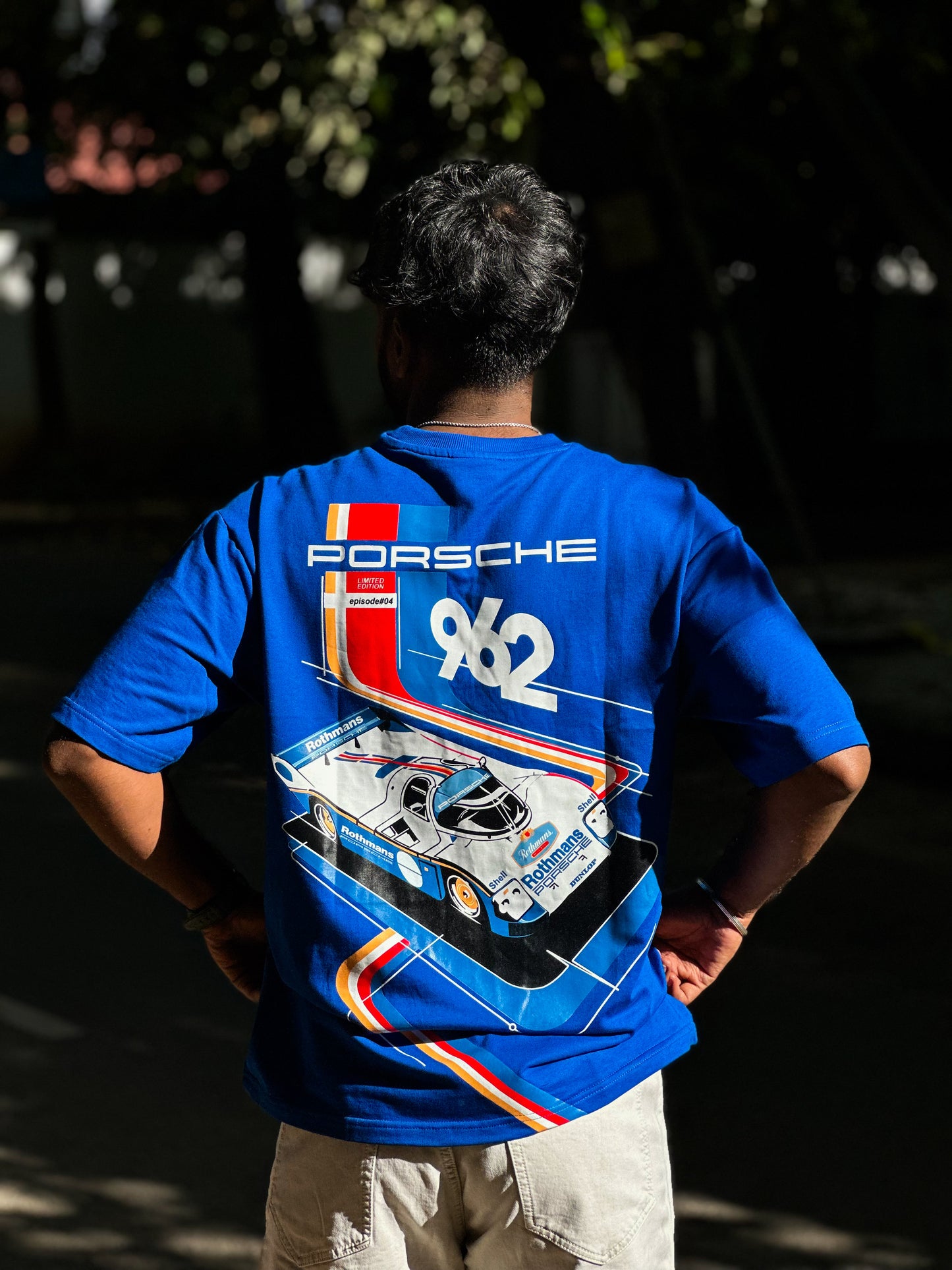 Porsche Rothmans 962 Oversized T-Shirt (240 GSM)