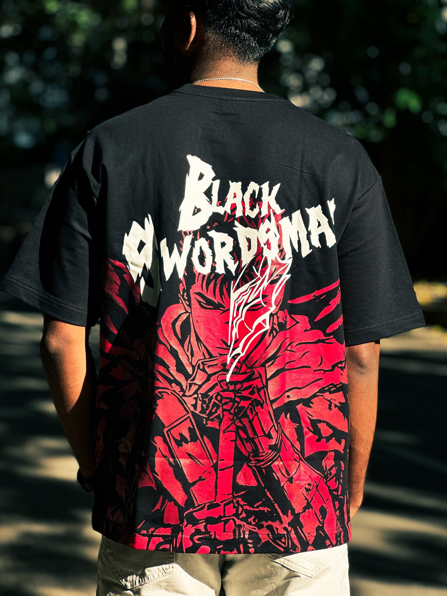 Berserk Black Swordsman Oversized T-Shirt (240 GSM)