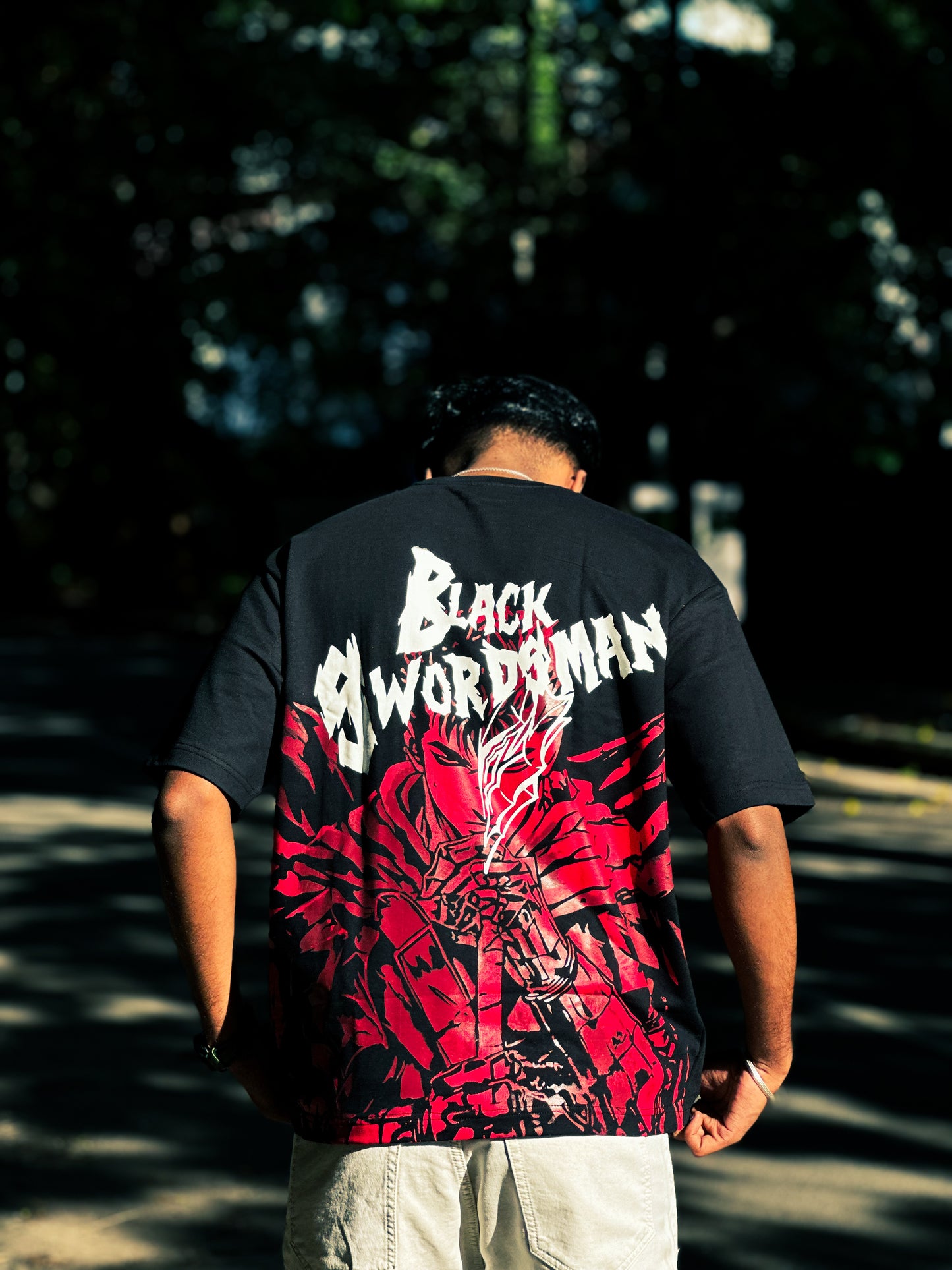 Berserk Black Swordsman Oversized T-Shirt (240 GSM)