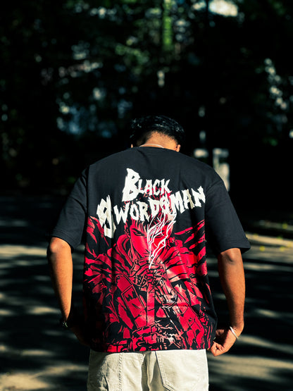 Berserk Black Swordsman Oversized T-Shirt (240 GSM)
