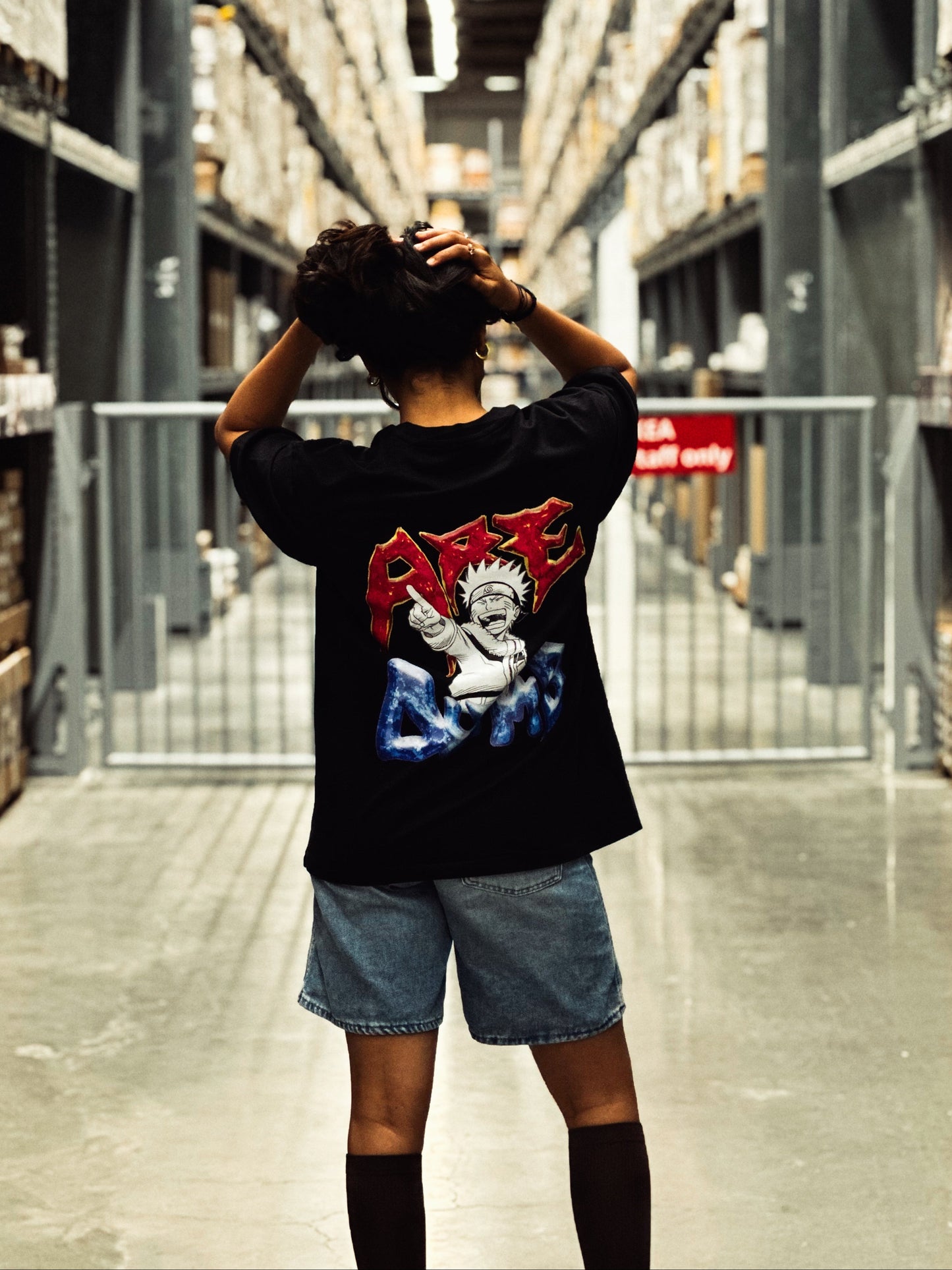 Are you Dumb TeeAre You Dumb? – Naruto Edition Oversized T-Shirt (Black)